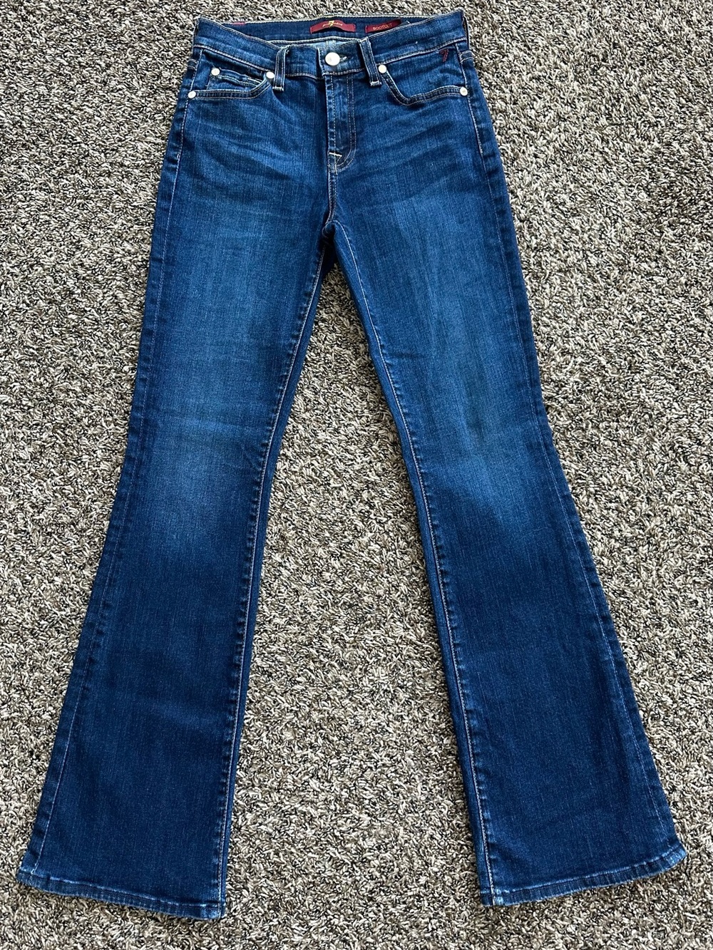 Women’s dark wash jean - Original Bootcut" style from 7 For All Mankind size 25